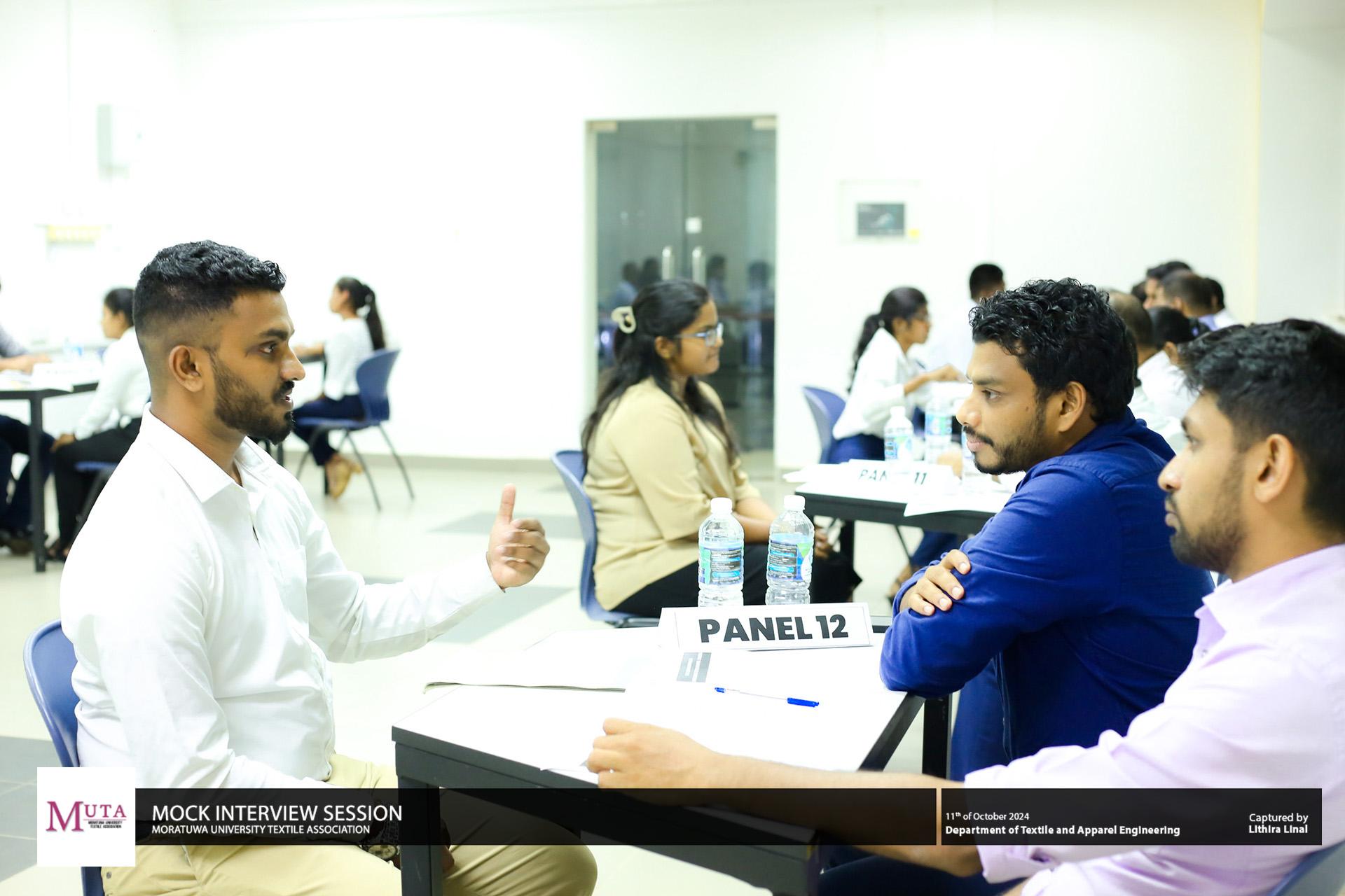 MUTA Mock Interview Session 2024 – Shaping Future Textile Leaders